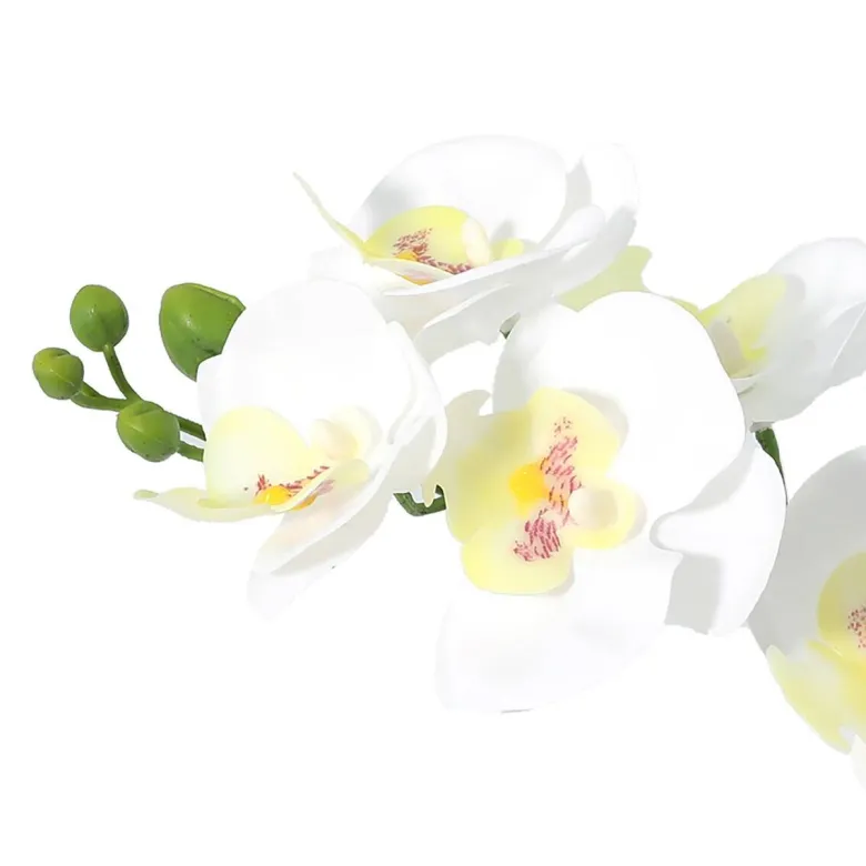 Kunstpflanze Orchidee weiß Kunststoff B/H/L: ca. 8x30x24 cm