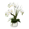 Kunstpflanze Orchidee weiß Kunststoff H: ca. 46 cm