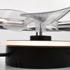 Lamkur LED-Deckenventilator Falco schwarz H/L: ca. 17x50 cm max. 40 W