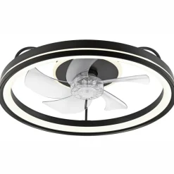 Lamkur LED-Deckenventilator Falco schwarz H/L: ca. 17x50 cm max. 40 W