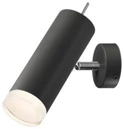Lamkur Wandleuchte schwarz Acryl Aluminium Stahl B/H/L: ca. 20x14x30 cm E27 1 Brennstellen