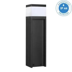 Lamkur Wandleuchte schwarz Stahl B/H/L: ca. 8x30x8 cm G9 1 Brennstellen