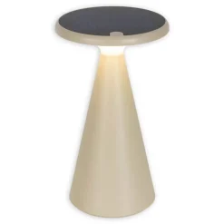 LED-Außentischleuchte beige B/H/T/D: ca. 11,5x20x11,5x11,5 cm