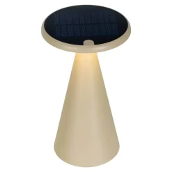 LED-Außentischleuchte beige B/H/T/D: ca. 11,5x20x11,5x11,5 cm