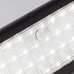 LED-Außenwandleuchte klar schwarz hellgrau B/H/T: ca. 20,5x10,5x9 cm