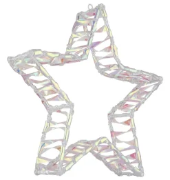 LED-Dekostern klar weiß B/H/L: ca. 7x39x37 cm