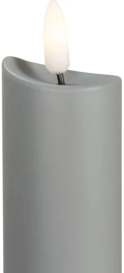 LED-Kerze grau H: ca. 88 cm