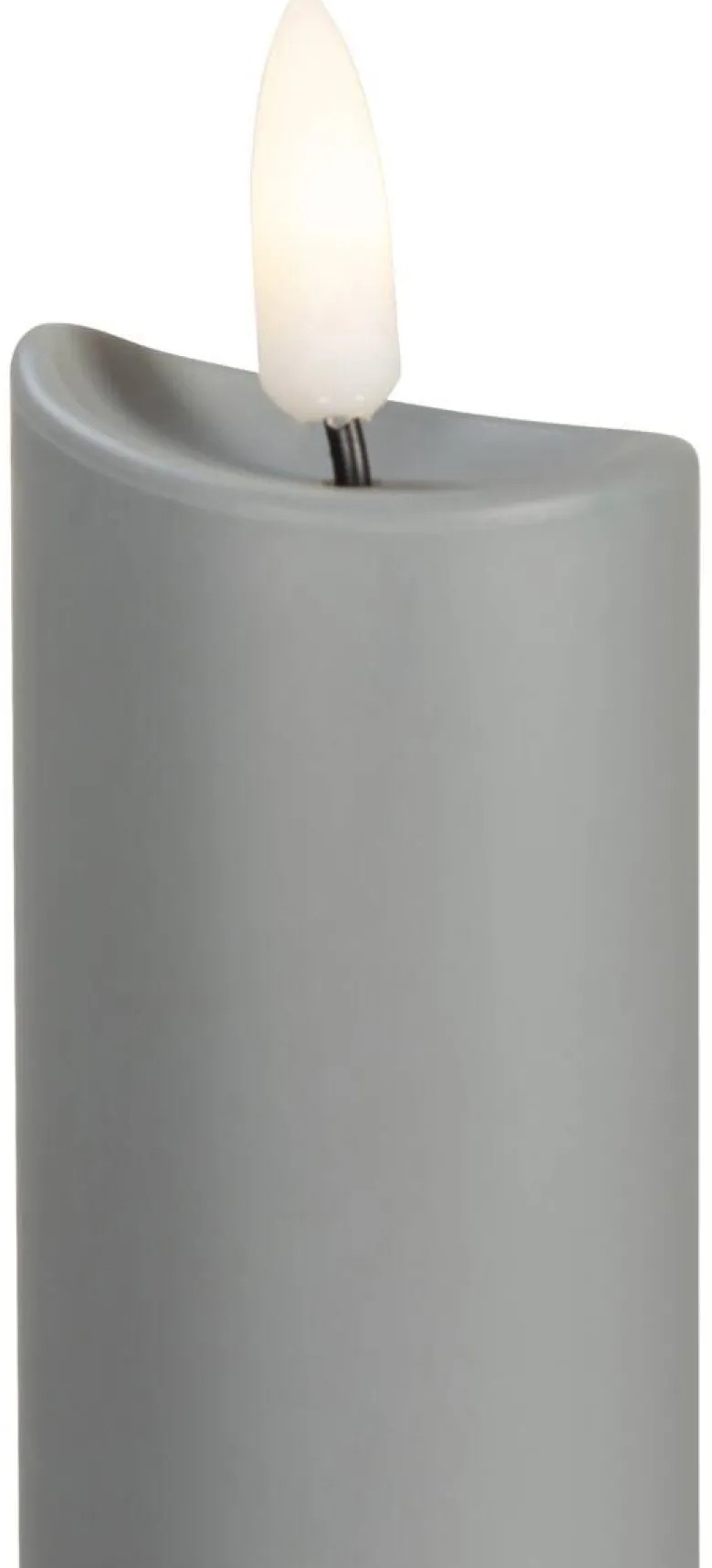 LED-Kerze grau H: ca. 88 cm
