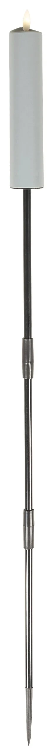 LED-Kerze grau H: ca. 88 cm