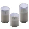 LED-Kerzen 3er Set warmweiß