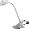 LED-Klemmleuchte Olaf Chrom Edelstahl H/D: ca. 43x8 cm