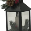 LED-Laterne schwarz Kunststoff