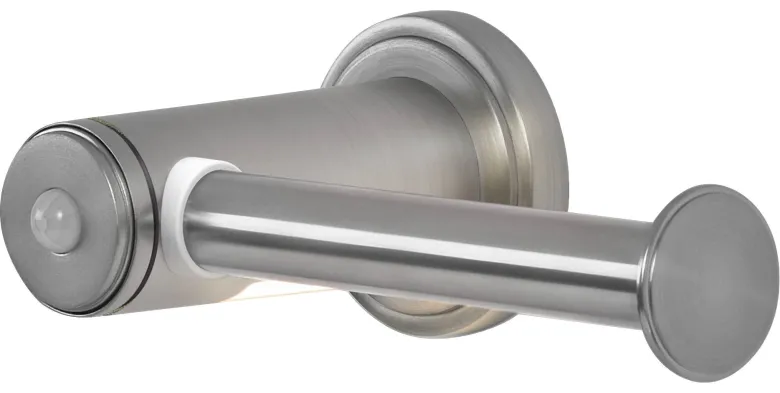 LED-Toilettenpapierhalter silber Kunststoff B/H/L: ca. 6,7x11,1x18 cm