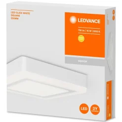 LEDVANCE LED-Wand-/Deckenleuchte 260535 weiß Aluminium Kunststoff B/H/L: ca. 19,8x3,8x19,8 cm