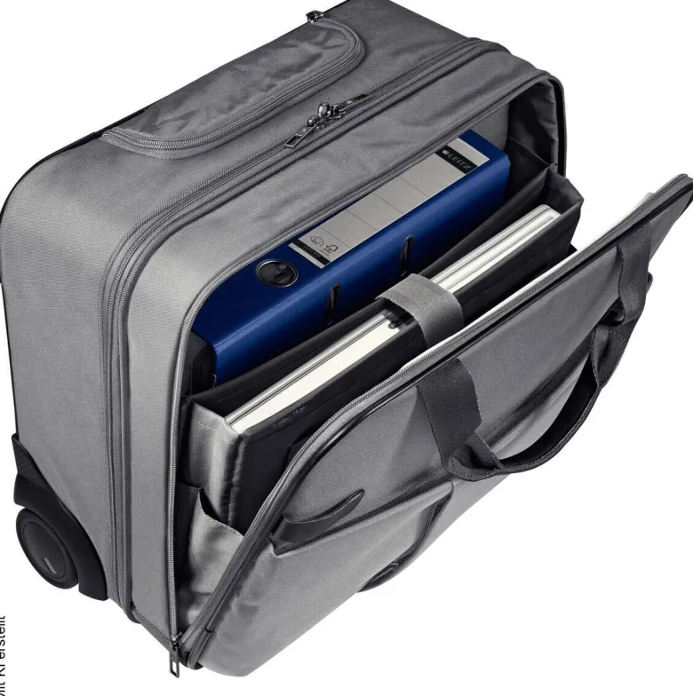 Leitz Trolley silber Polyester B/H/L: ca. 23x37x43 cm