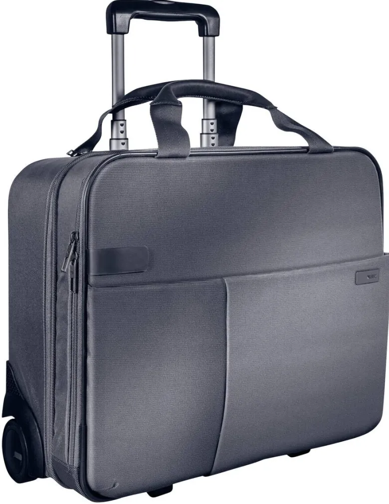 Leitz Trolley silber Polyester B/H/L: ca. 23x37x43 cm