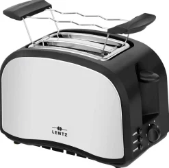 LENTZ Toaster 74140 schwarz Edelstahloptik Kunststoff Edelstahl B/H/T: ca. 29x19,5x16,5 cm
