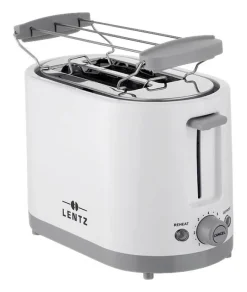 LENTZ Toaster 74273 weiß hellgrau Kunststoff Metall