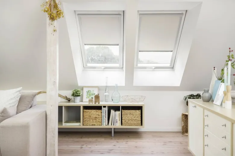 LICHTBLICK Dachfenster-Rollo Skylight VD weiß B/L: ca. 38,3x54 cm