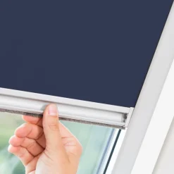 LICHTBLICK Dachfensterrollo Skylight VD blau B/L: ca. 97,3x94 cm
