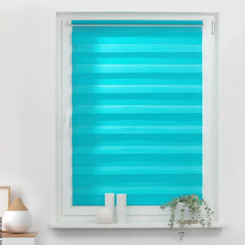 LICHTBLICK Doppelrollo Duo blau B/L: ca. 50x150 cm