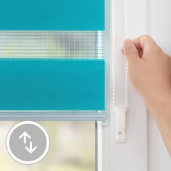 LICHTBLICK Doppelrollo Duo blau B/L: ca. 50x150 cm