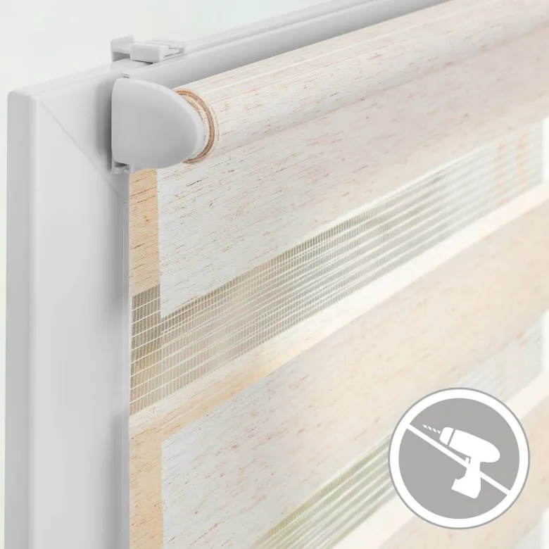LICHTBLICK Doppelrollo Duo natur B/L: ca. 45x150 cm