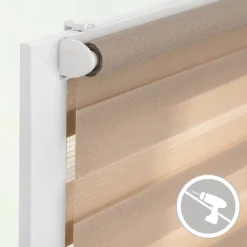 LICHTBLICK Doppelrollo Duo taupe B/L: ca. 45x150 cm