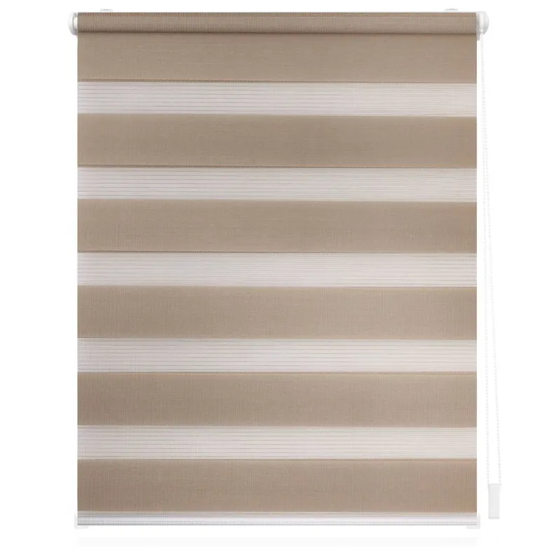LICHTBLICK Doppelrollo Duo taupe B/L: ca. 55x150 cm