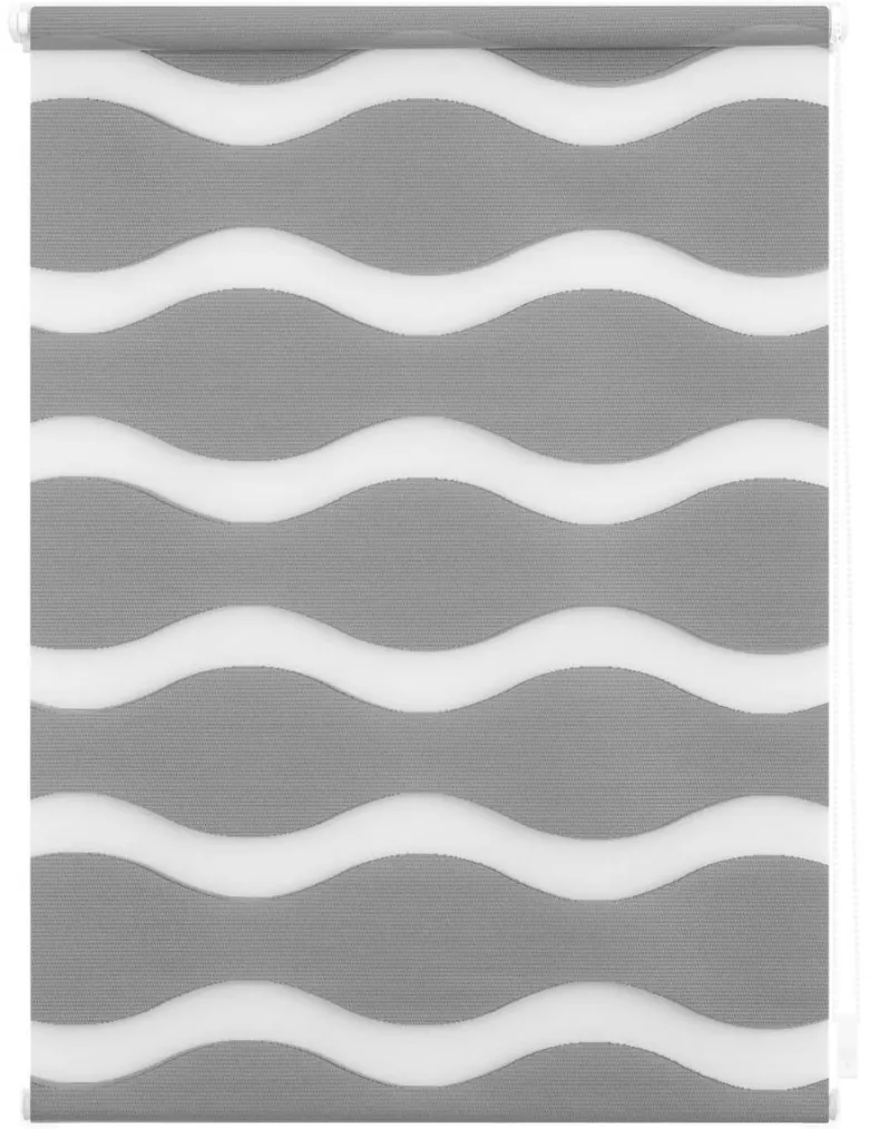 LICHTBLICK Doppelrollo Duo Welle grau B/L: ca. 70x150 cm