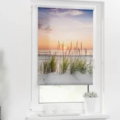 LICHTBLICK Rollo Nordseestrand weiß B/L: ca. 80x150 cm