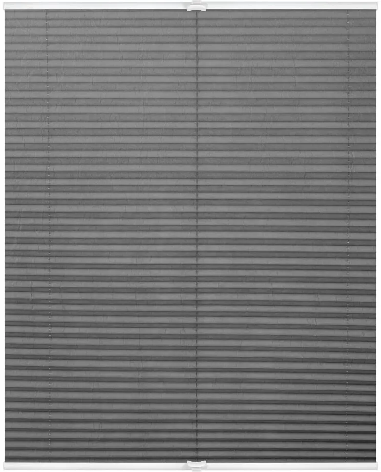 LICHTBLICK Spannplissee hellgrau B/L: ca. 80x210 cm