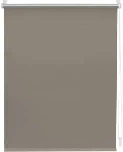 LICHTBLICK Thermo Klebe-/Klemmrollo Verdunklungsqualität taupe B/L: ca. 50x150 cm