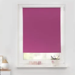 LICHTBLICK Thermo Klebe-/Klemmrollo Verdunklungsqualität fuchsia B/L: ca. 45x150 cm