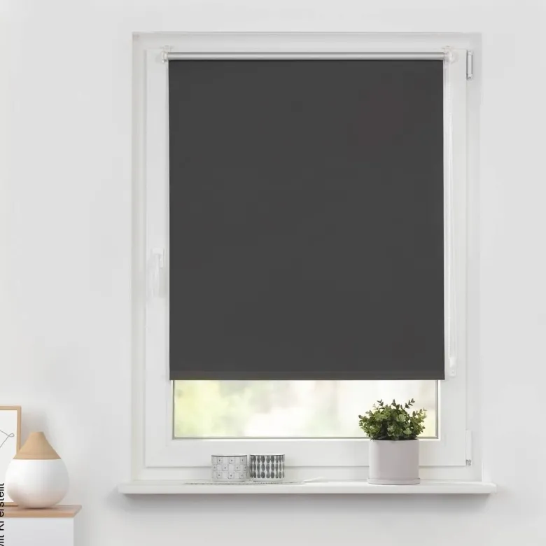 LICHTBLICK Thermo Klebe-/Klemmrollo Verdunklungsqualität weiß B/L: ca. 40x150 cm