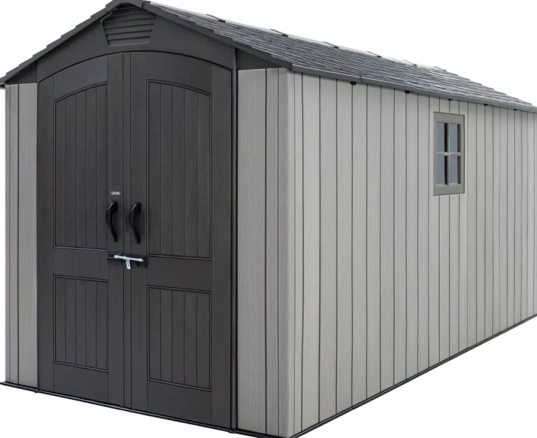 Lifetime Gerätehaus Utah grau B/H/L: ca. 206,2x264,4x426,5 cm