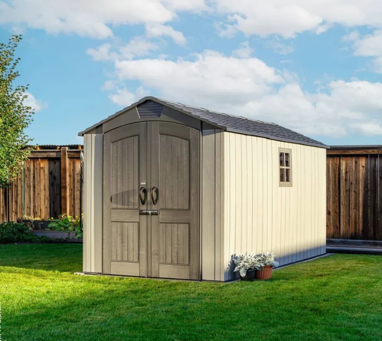 Lifetime Gerätehaus Utah grau B/H/L: ca. 206,2x264,4x426,5 cm