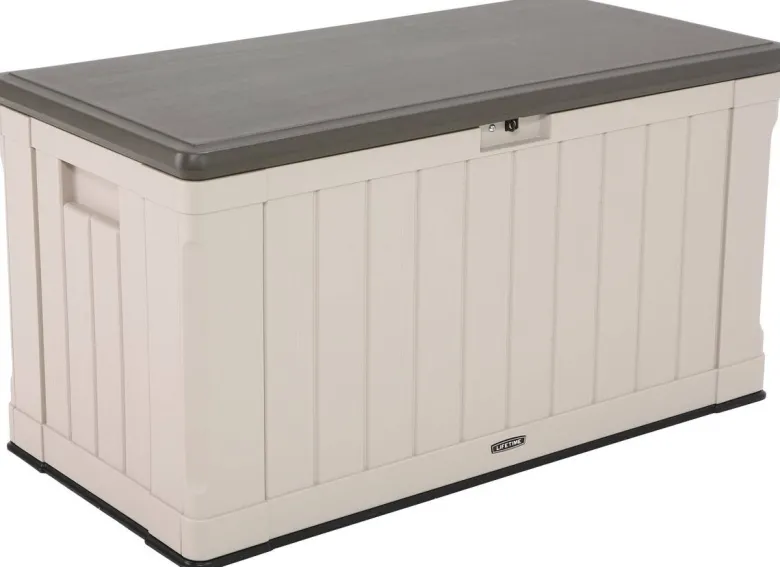Lifetime Kissenbox Harmony 440L Lichtgrau Kunststoff B/H/T: ca. 128x67x64 cm