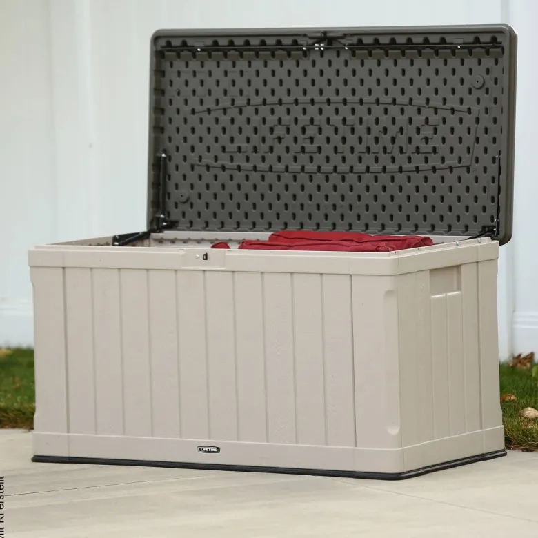 Lifetime Kissenbox Harmony 440L Lichtgrau Kunststoff B/H/T: ca. 128x67x64 cm