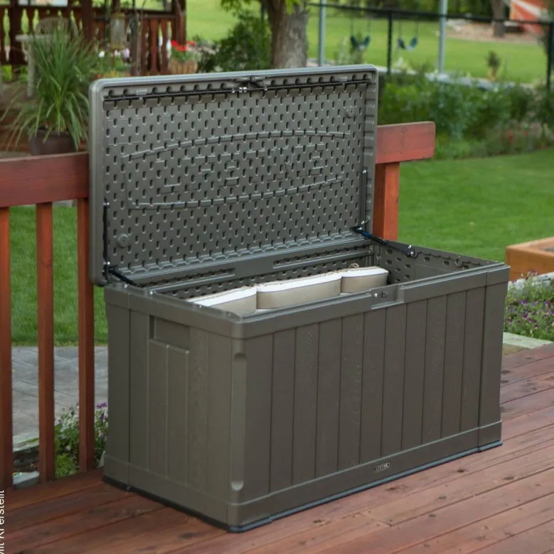 Lifetime Kissenbox Premium 440L braun Kunststoff B/H/T: ca. 128x67x64 cm
