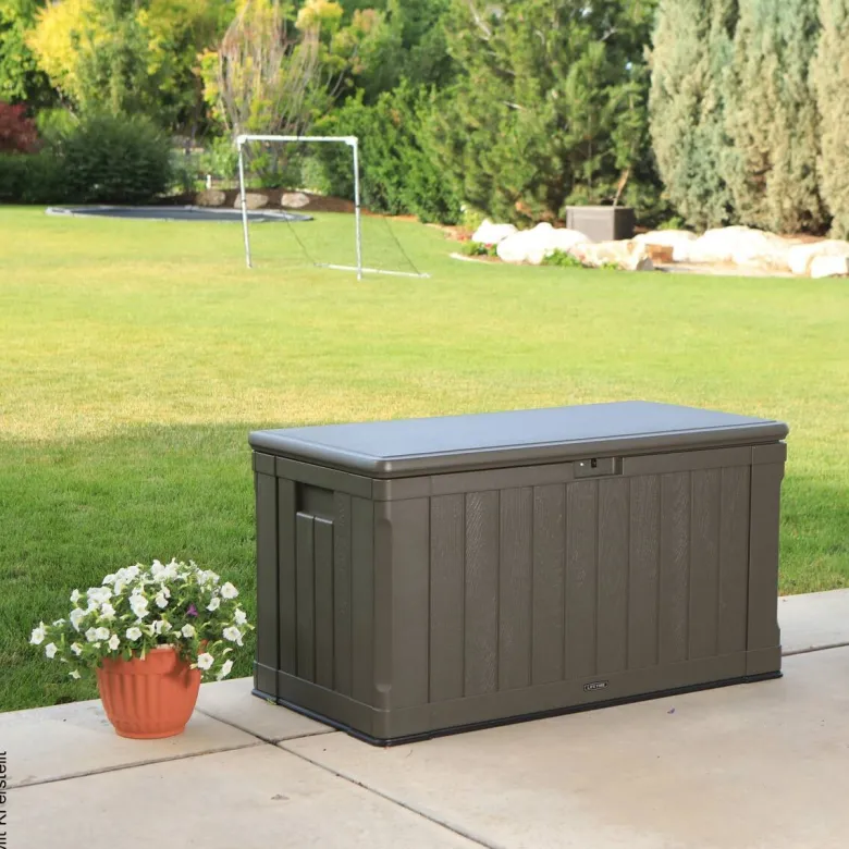 Lifetime Kissenbox Premium 440L braun Kunststoff B/H/T: ca. 128x67x64 cm