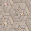 Livingwalls Fototapete 3D-Optik bronze grau taupe B/L: ca. 280x159 cm