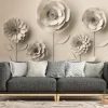 Livingwalls Fototapete 3D-Optik beige B/L: ca. 280x371 cm