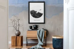 Livingwalls Fototapete Farbverlauf grau blau B/L: ca. 280x212 cm