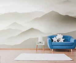 Livingwalls Fototapete Landschaft weiß beige B/L: ca. 280x371 cm