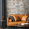 Livingwalls Fototapete Steinoptik creme beige braun B/L: ca. 280x159 cm