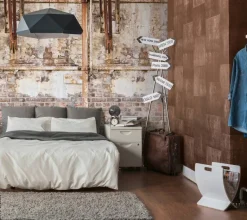 Livingwalls Fototapete Steinoptik beige braun creme B/L: ca. 280x159 cm