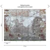 Livingwalls Fototapete Steinoptik creme braun grau B/L: ca. 280x371 cm