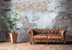 Livingwalls Fototapete Steinoptik creme braun grau B/L: ca. 280x371 cm