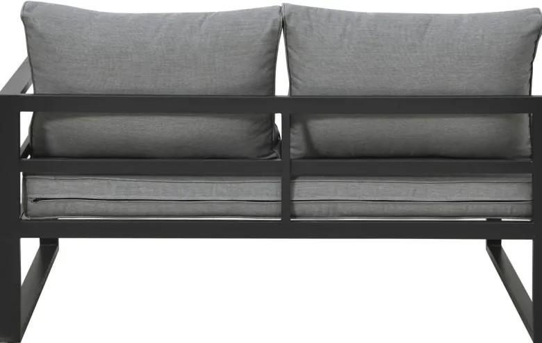 Loungeset Bilbao schwarz Stahl